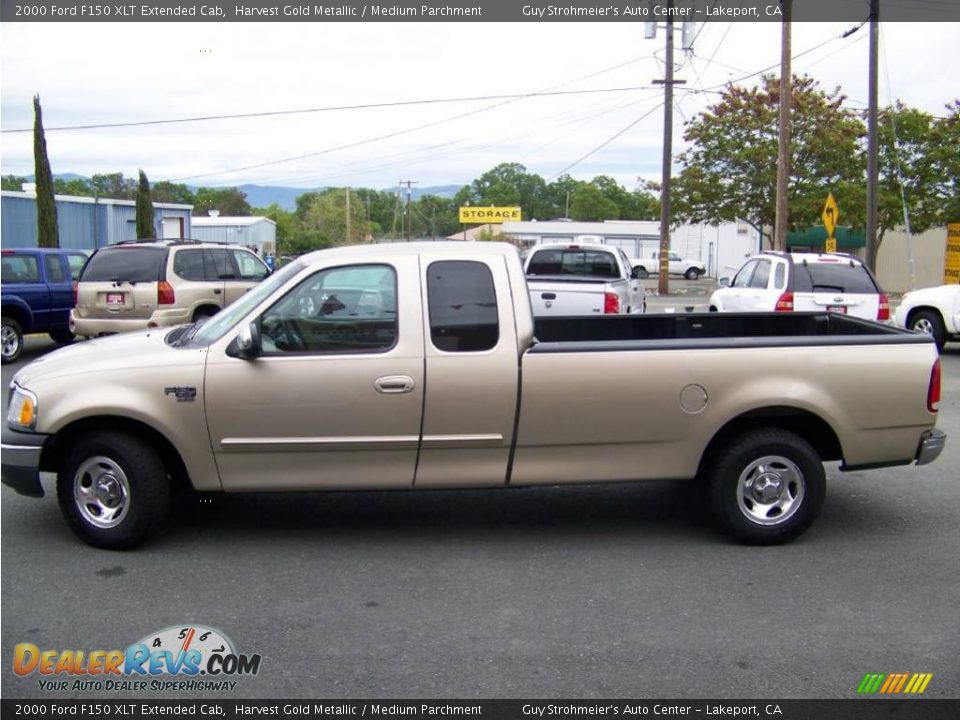 2000 Ford F150 XLT Extended Cab Harvest Gold Metallic / Medium Parchment Photo #2