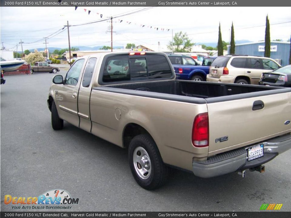 2000 Ford F150 XLT Extended Cab Harvest Gold Metallic / Medium Parchment Photo #3