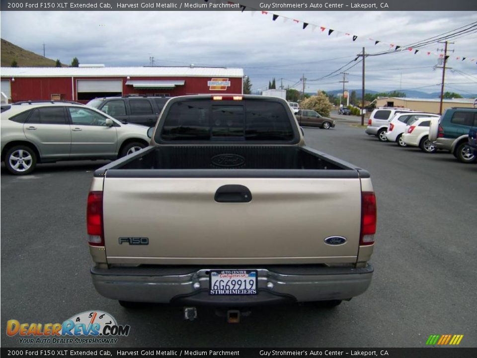 2000 Ford F150 XLT Extended Cab Harvest Gold Metallic / Medium Parchment Photo #4