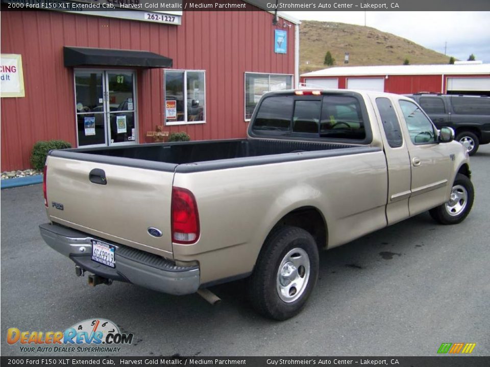 2000 Ford F150 XLT Extended Cab Harvest Gold Metallic / Medium Parchment Photo #5