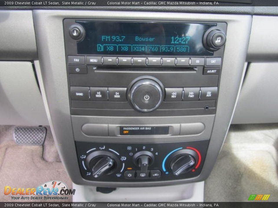 2009 Chevrolet Cobalt LT Sedan Slate Metallic / Gray Photo #16