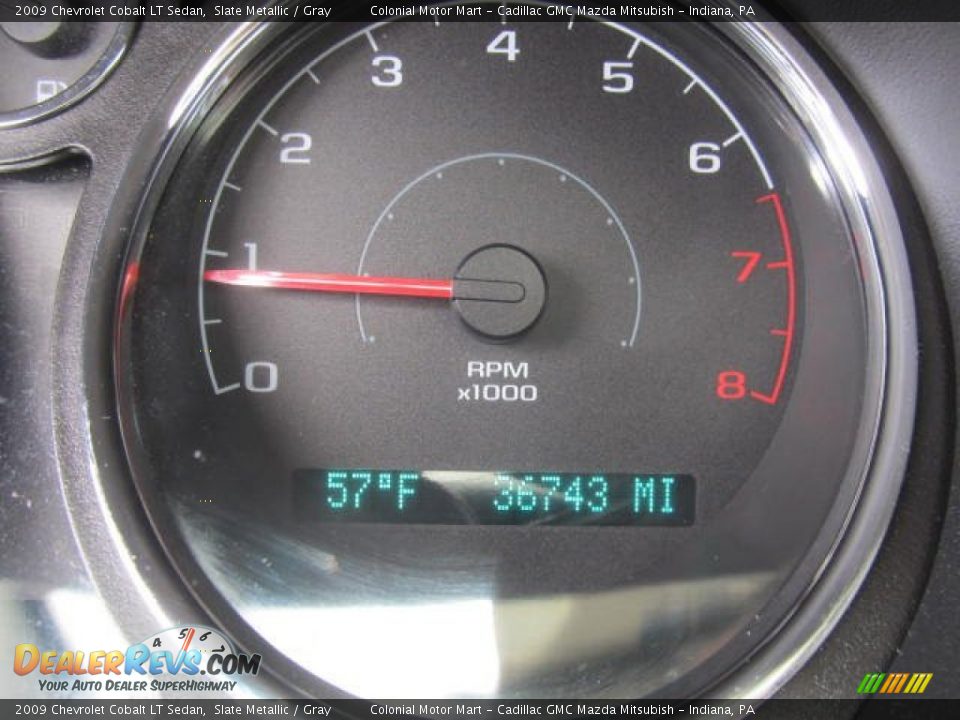 2009 Chevrolet Cobalt LT Sedan Slate Metallic / Gray Photo #20
