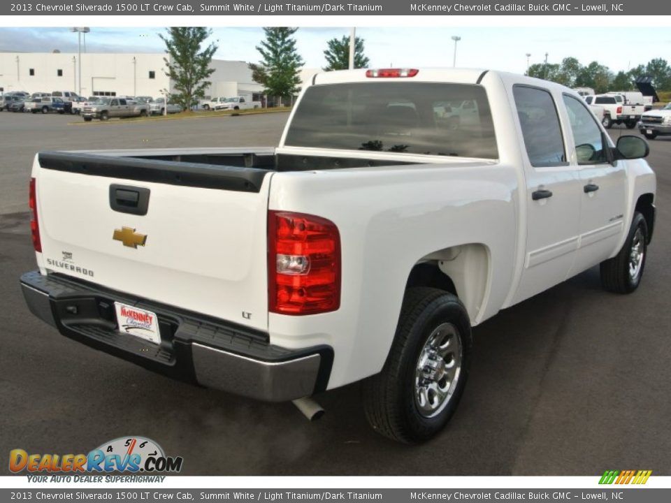 2013 Chevrolet Silverado 1500 LT Crew Cab Summit White / Light Titanium/Dark Titanium Photo #5