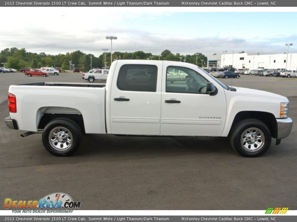 2013 Chevrolet Silverado 1500 LT Crew Cab Summit White / Light Titanium/Dark Titanium Photo #6