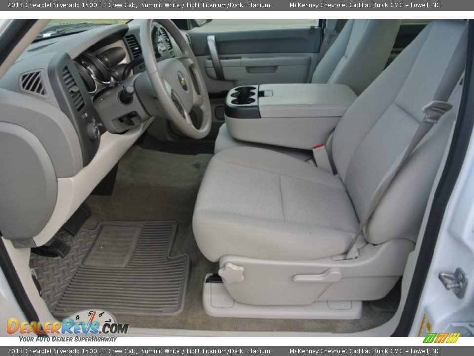 2013 Chevrolet Silverado 1500 LT Crew Cab Summit White / Light Titanium/Dark Titanium Photo #8