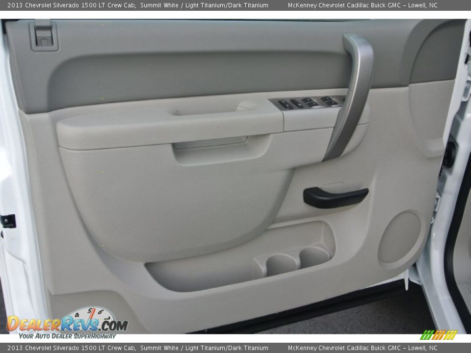 2013 Chevrolet Silverado 1500 LT Crew Cab Summit White / Light Titanium/Dark Titanium Photo #9