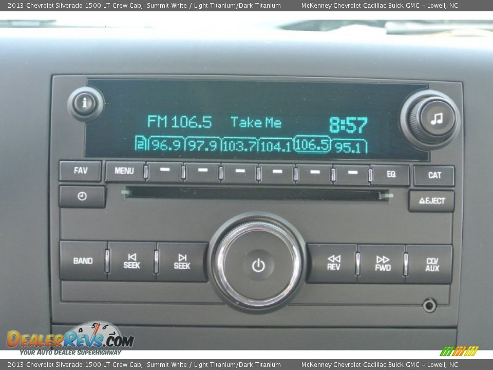2013 Chevrolet Silverado 1500 LT Crew Cab Summit White / Light Titanium/Dark Titanium Photo #13