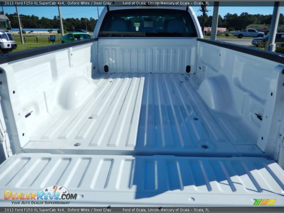 2013 Ford F150 XL SuperCab 4x4 Oxford White / Steel Gray Photo #4
