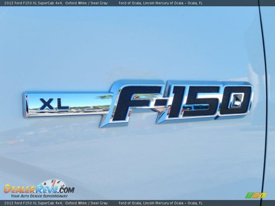 2013 Ford F150 XL SuperCab 4x4 Oxford White / Steel Gray Photo #5