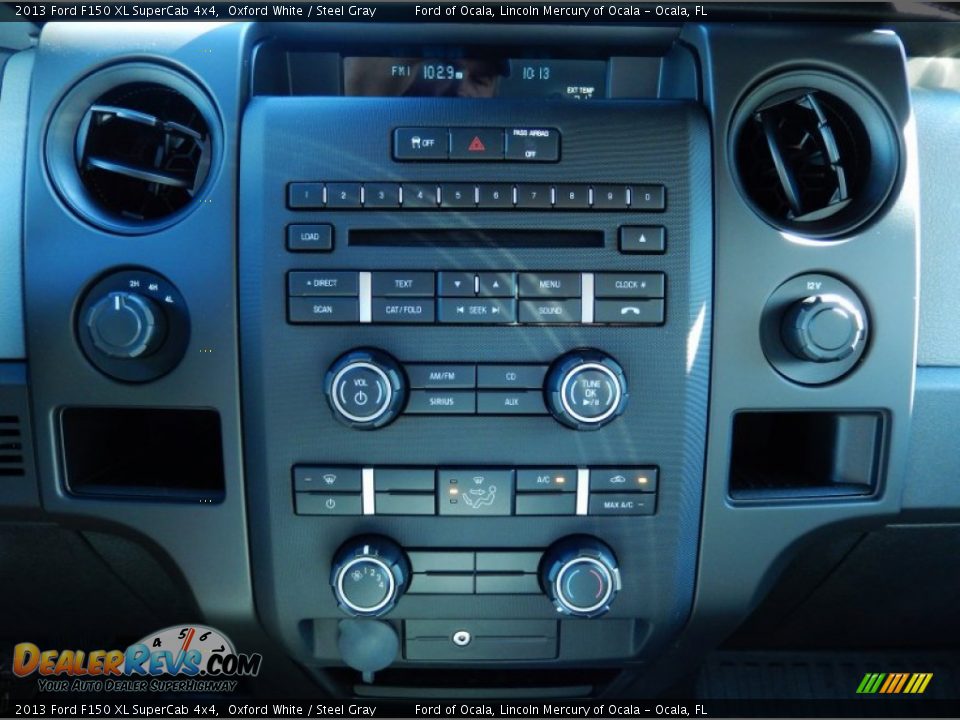 2013 Ford F150 XL SuperCab 4x4 Oxford White / Steel Gray Photo #10