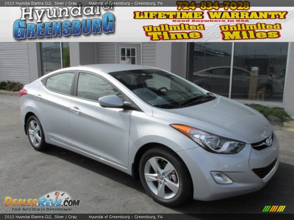 2013 Hyundai Elantra GLS Silver / Gray Photo #1