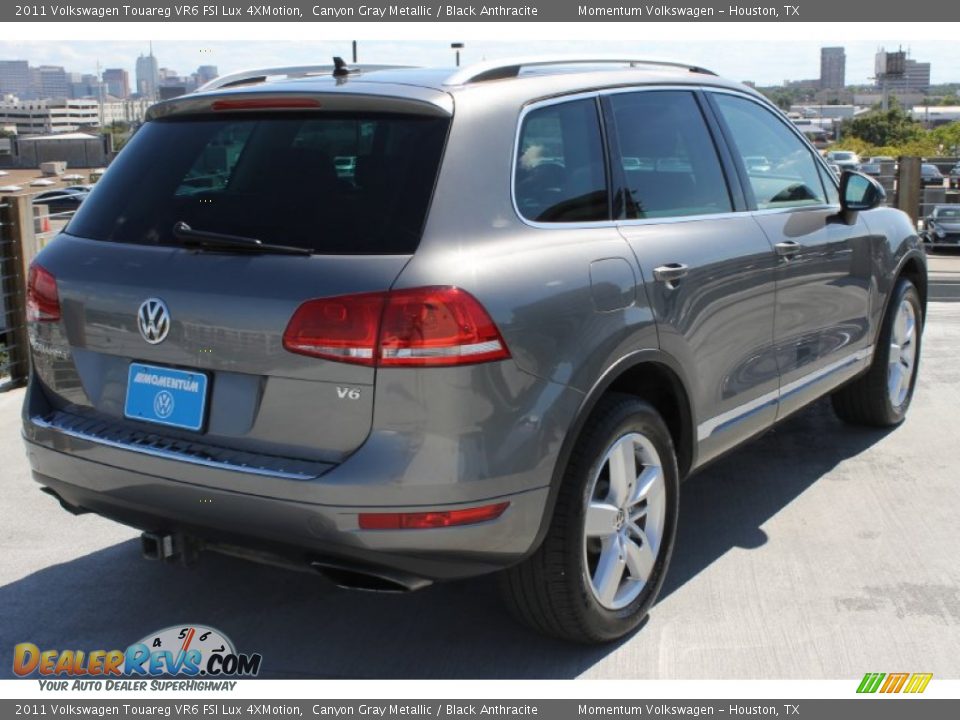 2011 Volkswagen Touareg VR6 FSI Lux 4XMotion Canyon Gray Metallic / Black Anthracite Photo #9