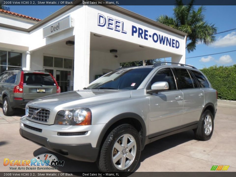 2008 Volvo XC90 3.2 Silver Metallic / Off Black Photo #1