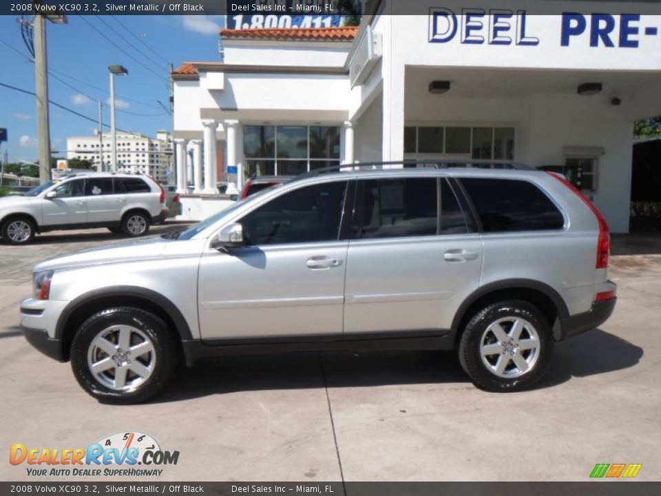 2008 Volvo XC90 3.2 Silver Metallic / Off Black Photo #2