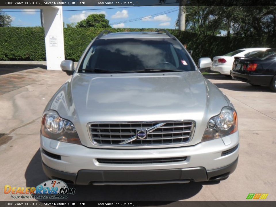 2008 Volvo XC90 3.2 Silver Metallic / Off Black Photo #8