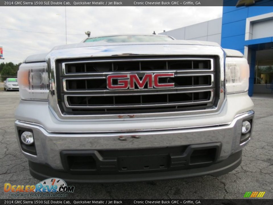 2014 GMC Sierra 1500 SLE Double Cab Quicksilver Metallic / Jet Black Photo #2