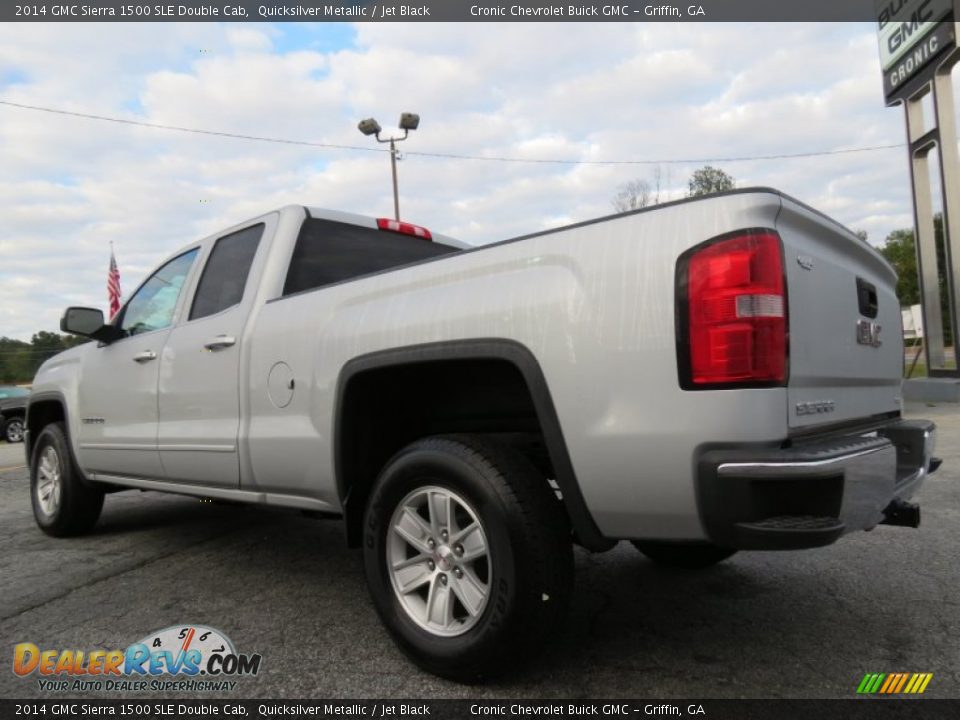 2014 GMC Sierra 1500 SLE Double Cab Quicksilver Metallic / Jet Black Photo #5