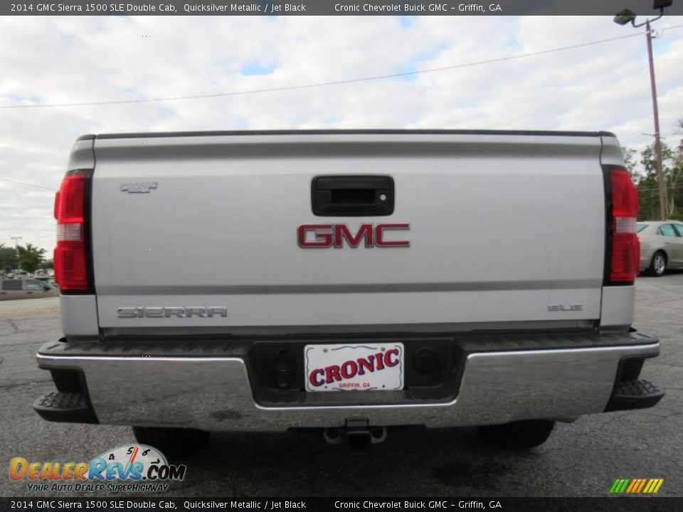 2014 GMC Sierra 1500 SLE Double Cab Quicksilver Metallic / Jet Black Photo #6