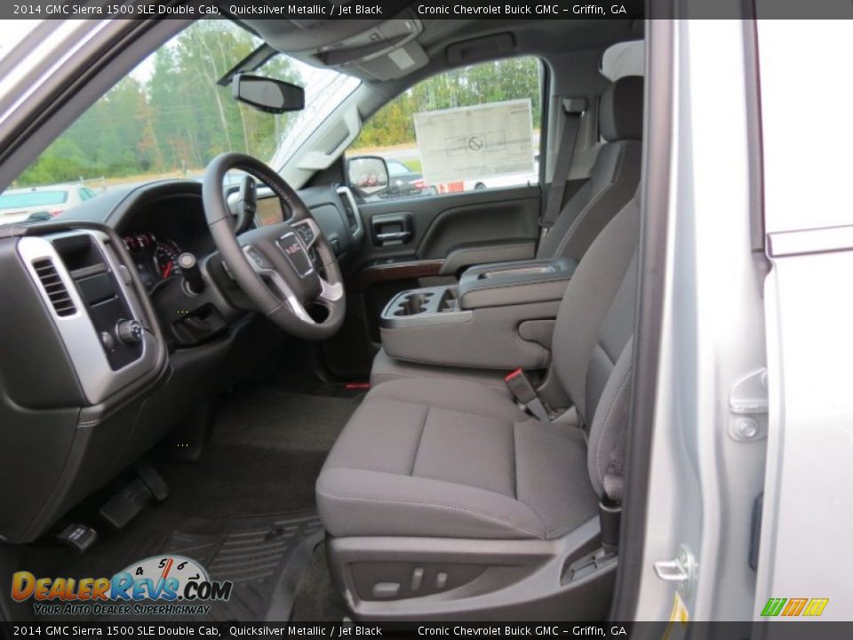 2014 GMC Sierra 1500 SLE Double Cab Quicksilver Metallic / Jet Black Photo #9