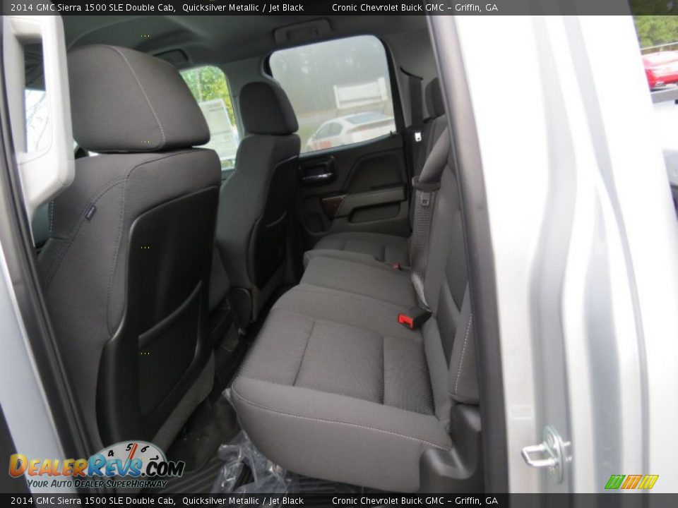 2014 GMC Sierra 1500 SLE Double Cab Quicksilver Metallic / Jet Black Photo #10
