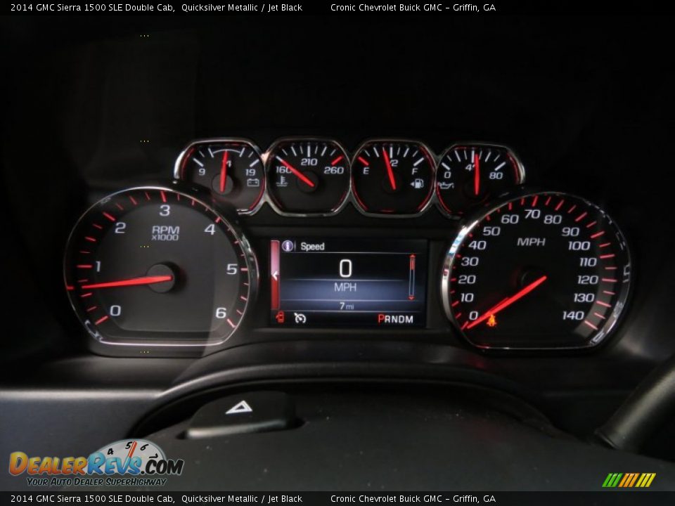 2014 GMC Sierra 1500 SLE Double Cab Gauges Photo #13