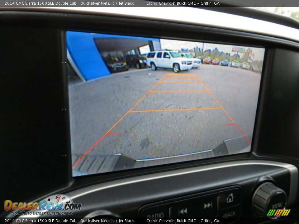 2014 GMC Sierra 1500 SLE Double Cab Quicksilver Metallic / Jet Black Photo #14