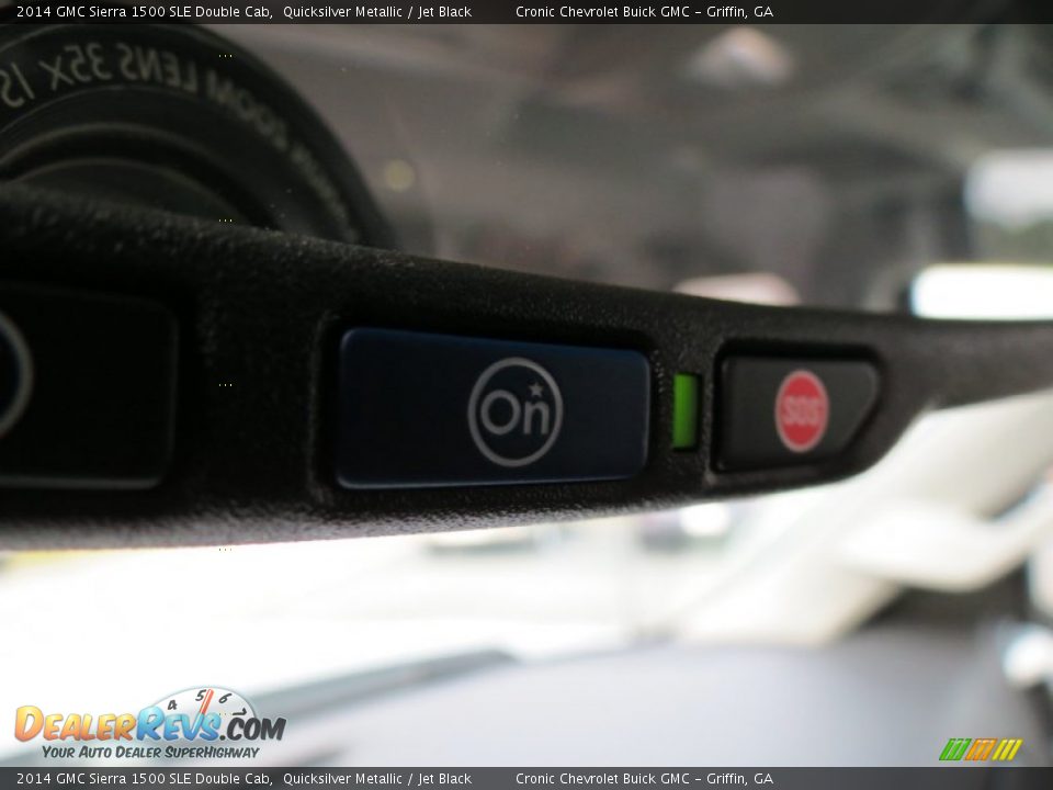 2014 GMC Sierra 1500 SLE Double Cab Quicksilver Metallic / Jet Black Photo #15