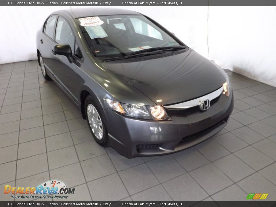 2010 Honda Civic DX-VP Sedan Polished Metal Metallic / Gray Photo #1
