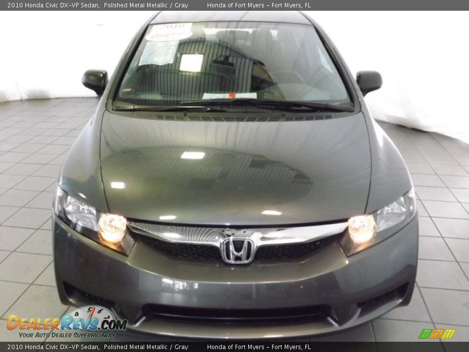 2010 Honda Civic DX-VP Sedan Polished Metal Metallic / Gray Photo #2