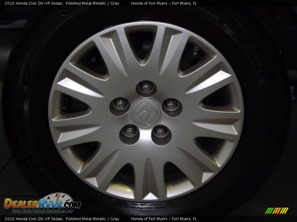 2010 Honda Civic DX-VP Sedan Polished Metal Metallic / Gray Photo #4