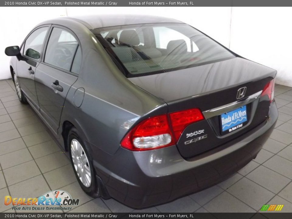 2010 Honda Civic DX-VP Sedan Polished Metal Metallic / Gray Photo #8