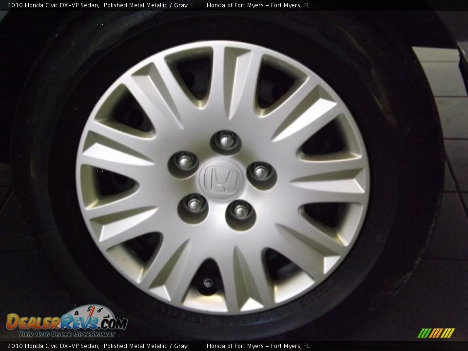 2010 Honda Civic DX-VP Sedan Polished Metal Metallic / Gray Photo #10