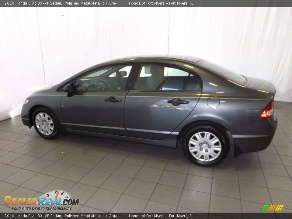 2010 Honda Civic DX-VP Sedan Polished Metal Metallic / Gray Photo #12