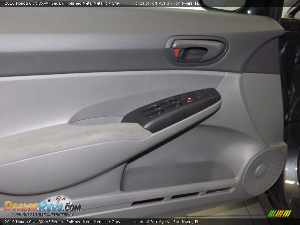 2010 Honda Civic DX-VP Sedan Polished Metal Metallic / Gray Photo #13