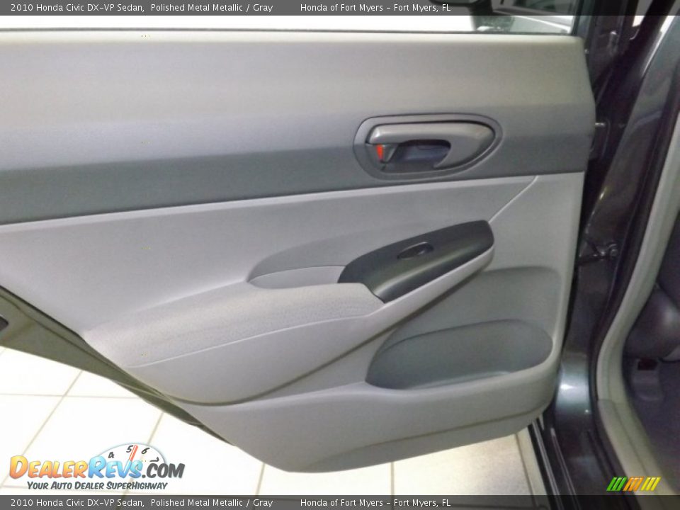 2010 Honda Civic DX-VP Sedan Polished Metal Metallic / Gray Photo #21