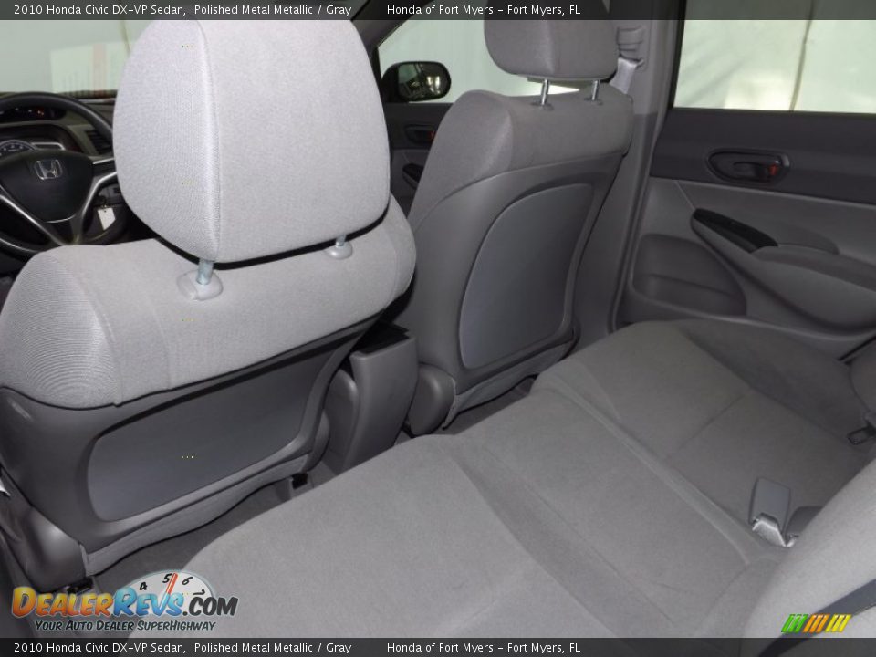 2010 Honda Civic DX-VP Sedan Polished Metal Metallic / Gray Photo #22