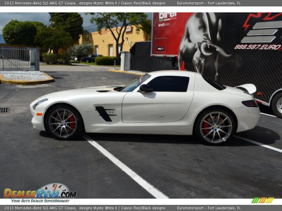 2013 Mercedes-Benz SLS AMG GT Coupe designo Mystic White II / Classic Red/Black designo Photo #7