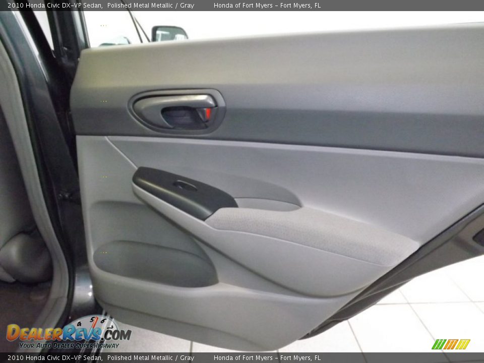 2010 Honda Civic DX-VP Sedan Polished Metal Metallic / Gray Photo #25