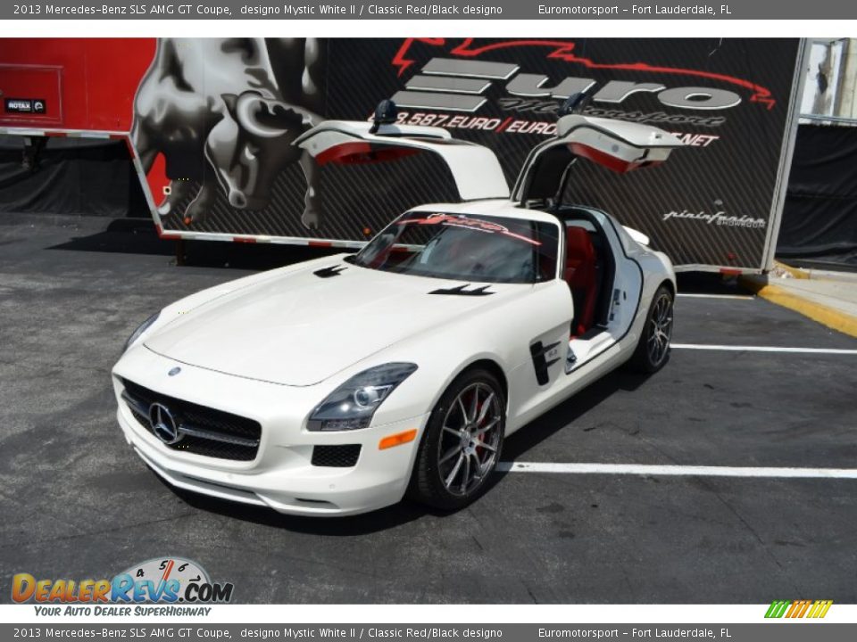 2013 Mercedes-Benz SLS AMG GT Coupe designo Mystic White II / Classic Red/Black designo Photo #10