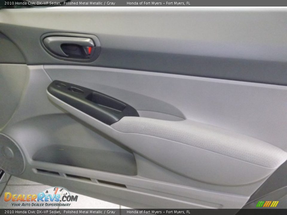 2010 Honda Civic DX-VP Sedan Polished Metal Metallic / Gray Photo #28