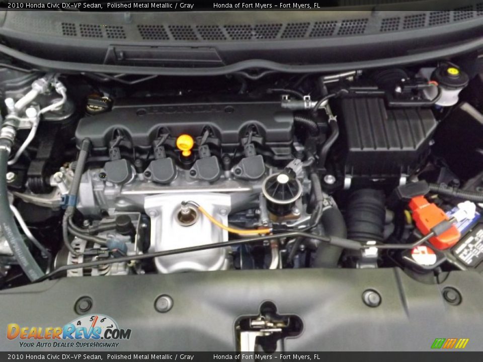 2010 Honda Civic DX-VP Sedan Polished Metal Metallic / Gray Photo #30
