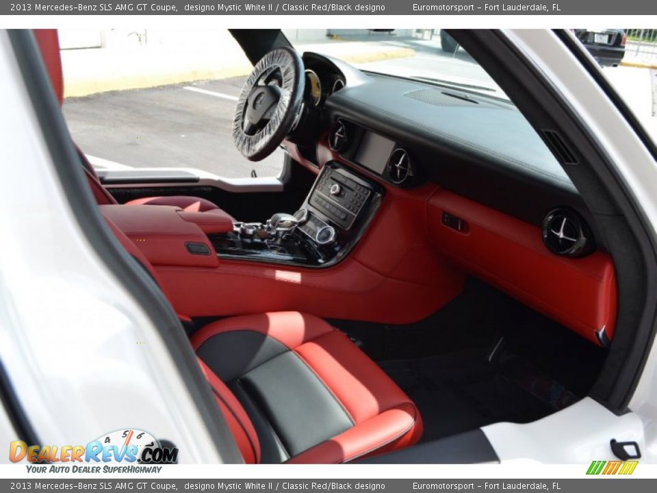 2013 Mercedes-Benz SLS AMG GT Coupe designo Mystic White II / Classic Red/Black designo Photo #17