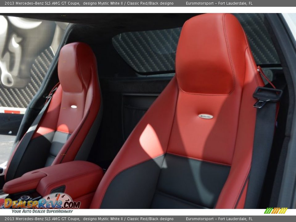 2013 Mercedes-Benz SLS AMG GT Coupe designo Mystic White II / Classic Red/Black designo Photo #19