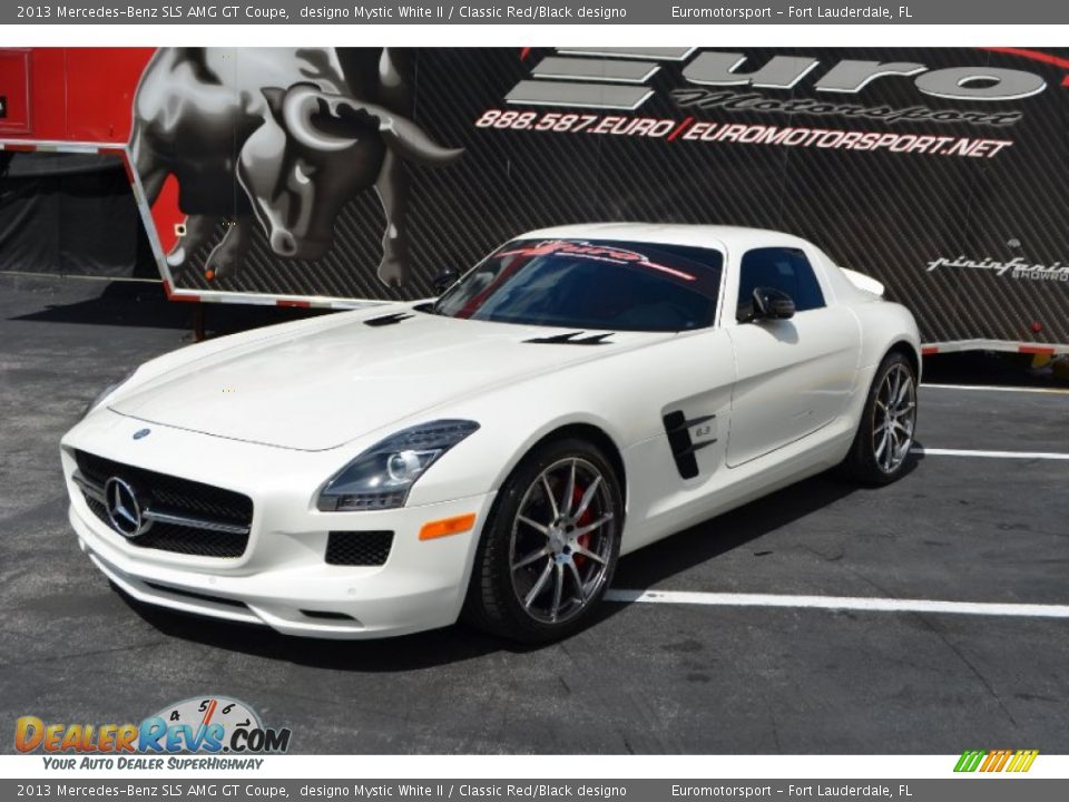 2013 Mercedes-Benz SLS AMG GT Coupe designo Mystic White II / Classic Red/Black designo Photo #23