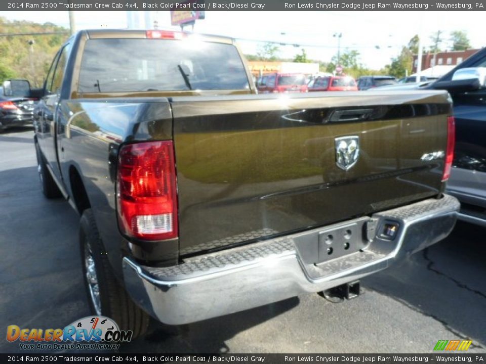 2014 Ram 2500 Tradesman Crew Cab 4x4 Black Gold Pearl Coat / Black/Diesel Gray Photo #2