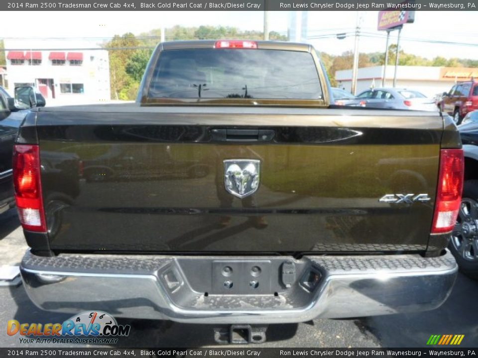 2014 Ram 2500 Tradesman Crew Cab 4x4 Black Gold Pearl Coat / Black/Diesel Gray Photo #3