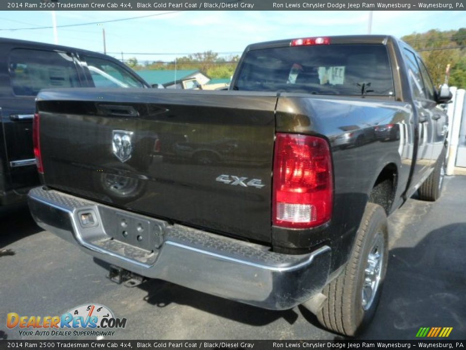 2014 Ram 2500 Tradesman Crew Cab 4x4 Black Gold Pearl Coat / Black/Diesel Gray Photo #5