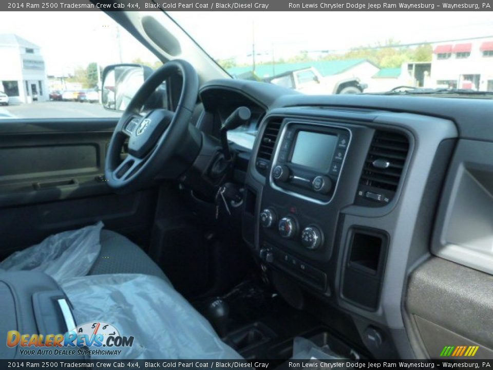 2014 Ram 2500 Tradesman Crew Cab 4x4 Black Gold Pearl Coat / Black/Diesel Gray Photo #6