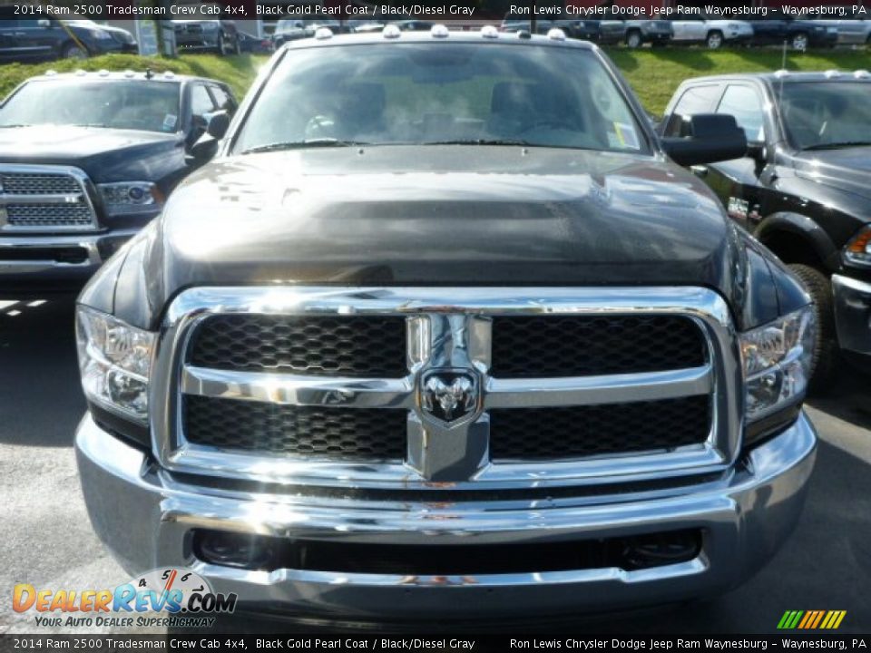 2014 Ram 2500 Tradesman Crew Cab 4x4 Black Gold Pearl Coat / Black/Diesel Gray Photo #9