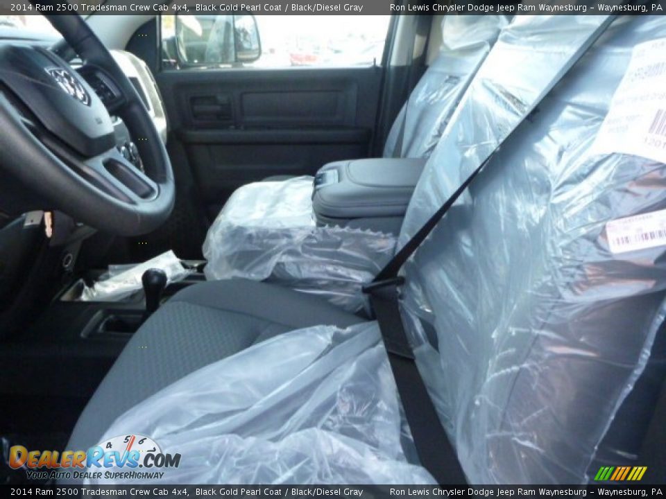 2014 Ram 2500 Tradesman Crew Cab 4x4 Black Gold Pearl Coat / Black/Diesel Gray Photo #11